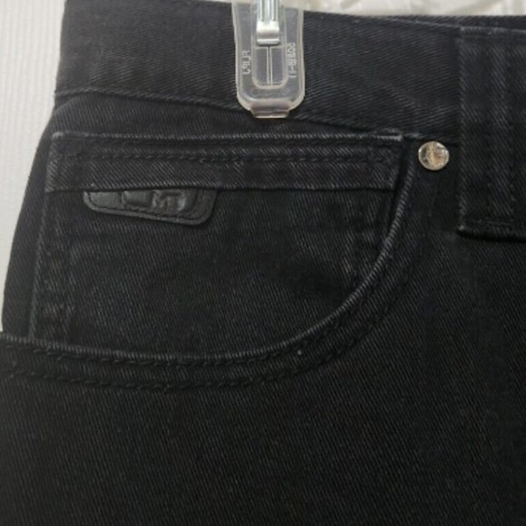 Vtg 90s Marc Buchanan Hip Hop Denim Jeans Leather trim pockets - Picture 8 of 14